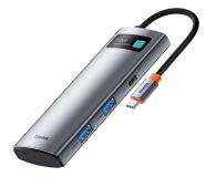 Akcesoria BASEUS Hub 7w1: USB-C na 2x USB 3.0 + HDMI + USB-C + TF/SD